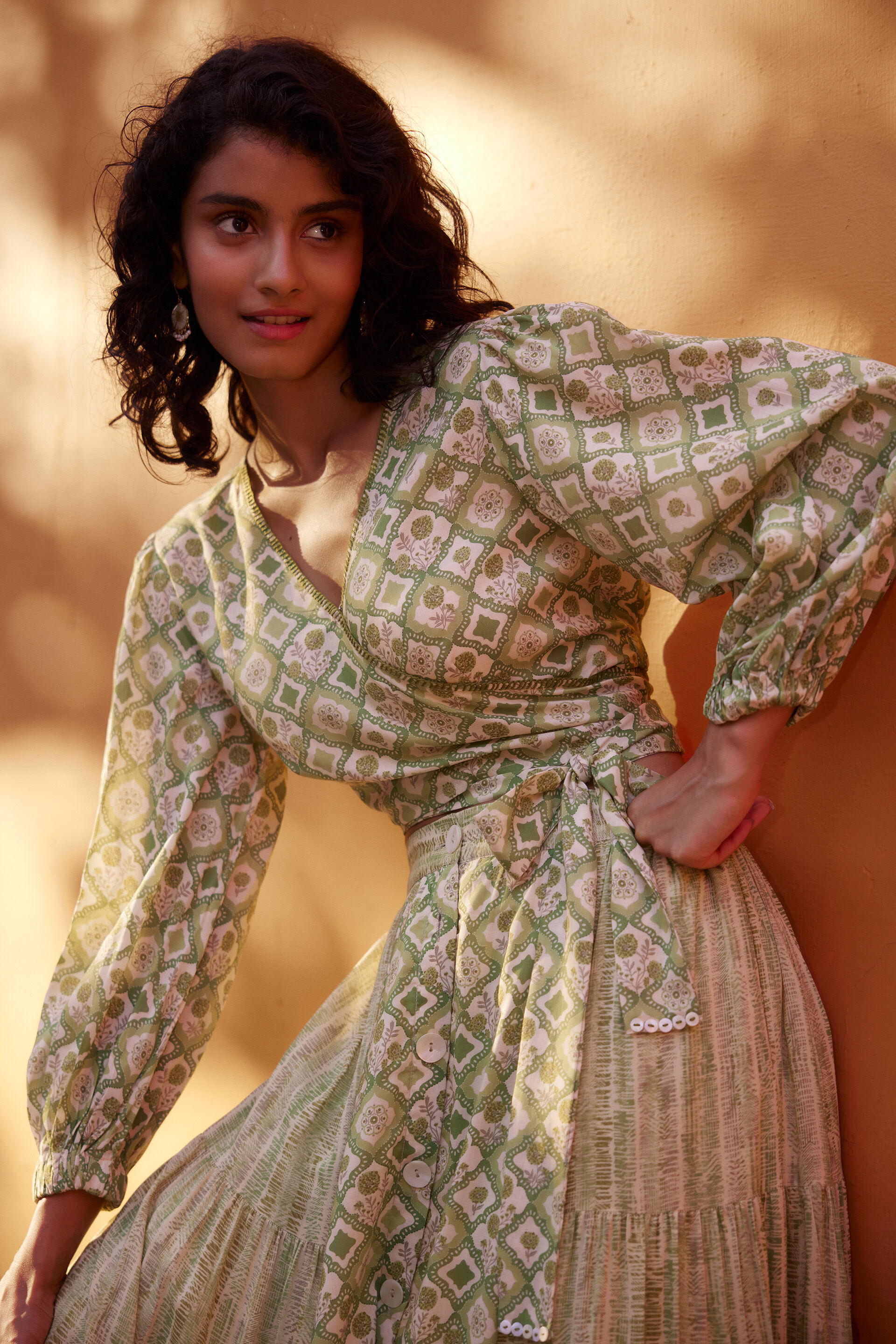 Amanita Skirt Set, Sage Green, image 2